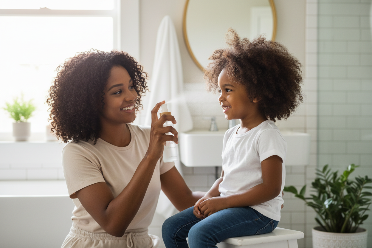 Black Mom and Daughter